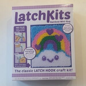 LatchKits Rainbow Mini-Rug Craft Kit
